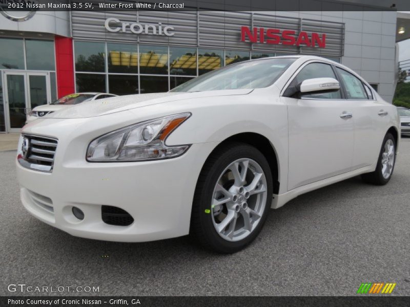 Winter Frost White / Charcoal 2012 Nissan Maxima 3.5 SV