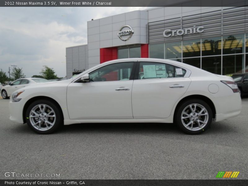 Winter Frost White / Charcoal 2012 Nissan Maxima 3.5 SV