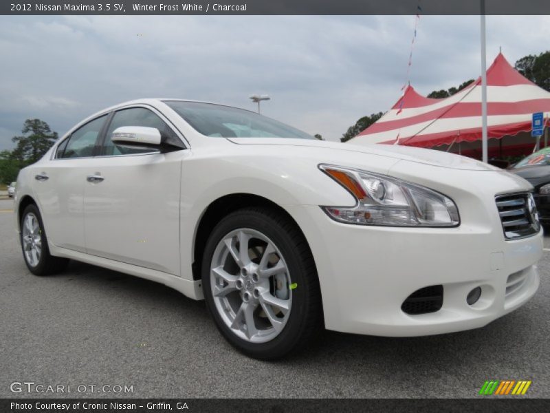 Winter Frost White / Charcoal 2012 Nissan Maxima 3.5 SV