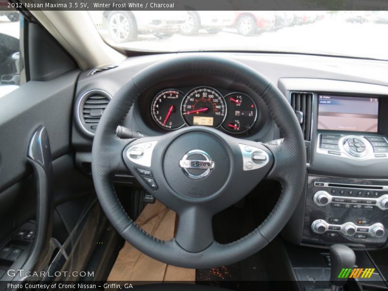 Winter Frost White / Charcoal 2012 Nissan Maxima 3.5 SV