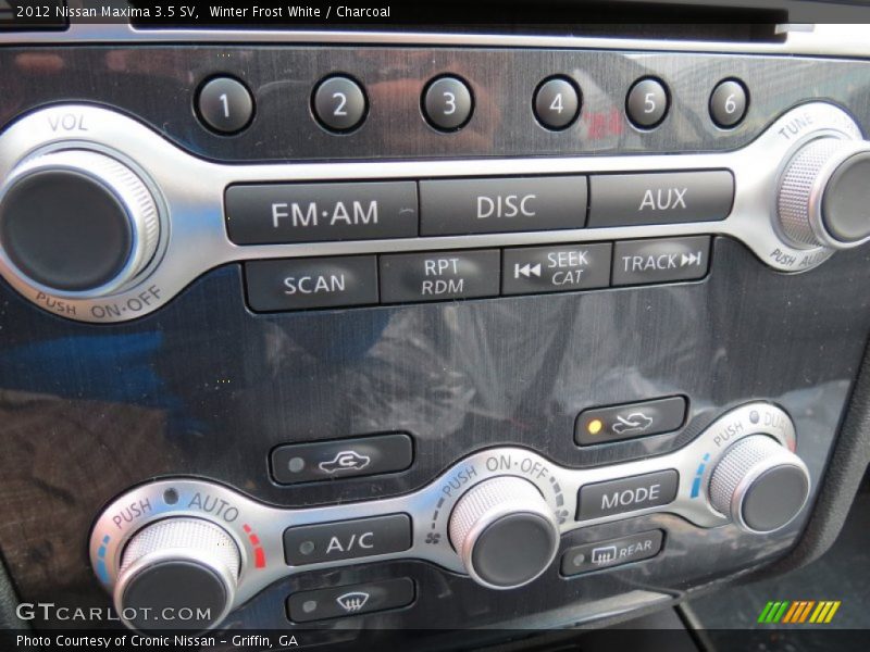 Winter Frost White / Charcoal 2012 Nissan Maxima 3.5 SV