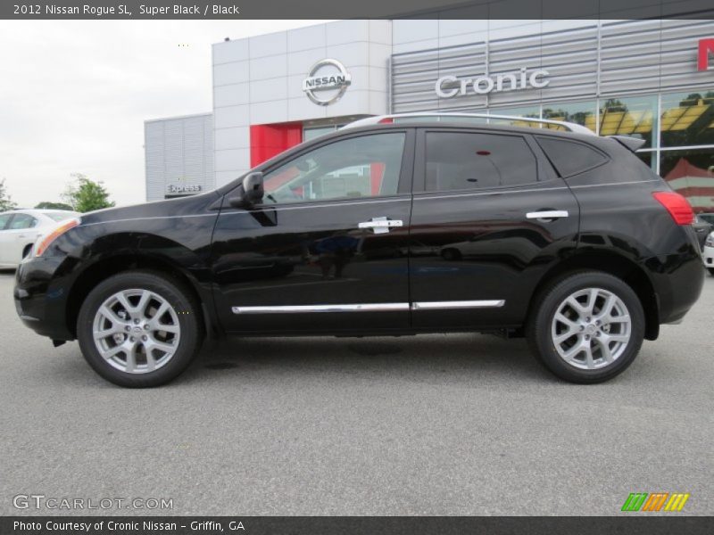 Super Black / Black 2012 Nissan Rogue SL