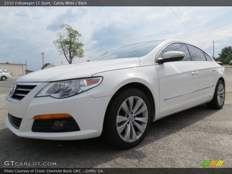 Candy White / Black 2010 Volkswagen CC Sport