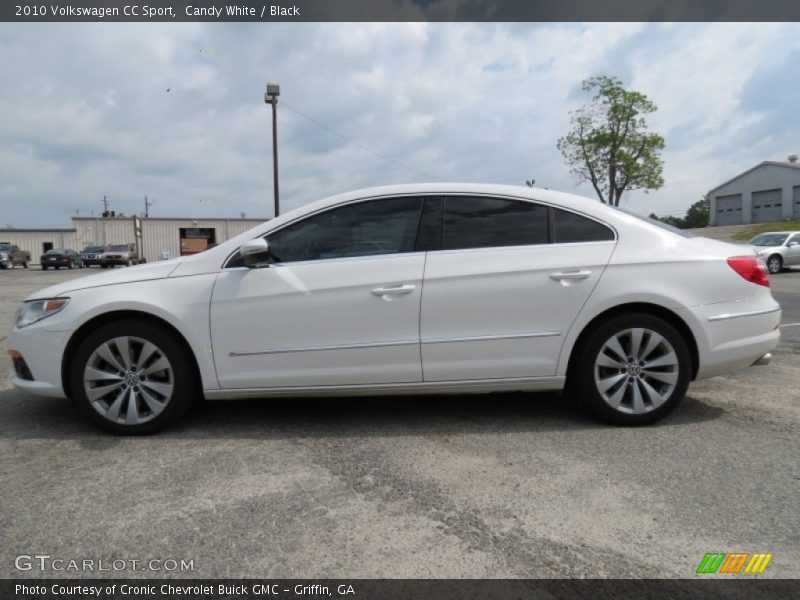 Candy White / Black 2010 Volkswagen CC Sport
