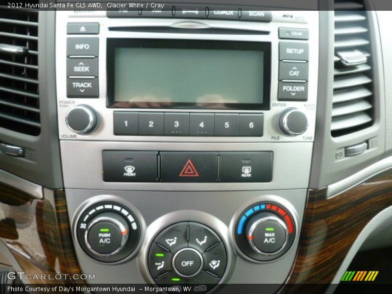 Glacier White / Gray 2012 Hyundai Santa Fe GLS AWD