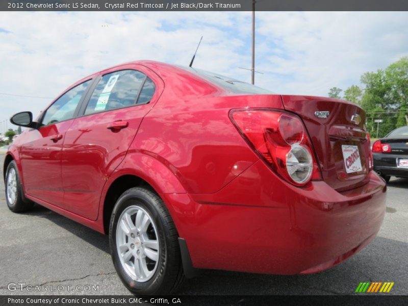 Crystal Red Tintcoat / Jet Black/Dark Titanium 2012 Chevrolet Sonic LS Sedan