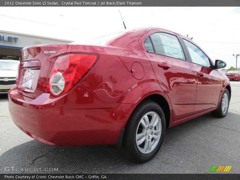 Crystal Red Tintcoat / Jet Black/Dark Titanium 2012 Chevrolet Sonic LS Sedan
