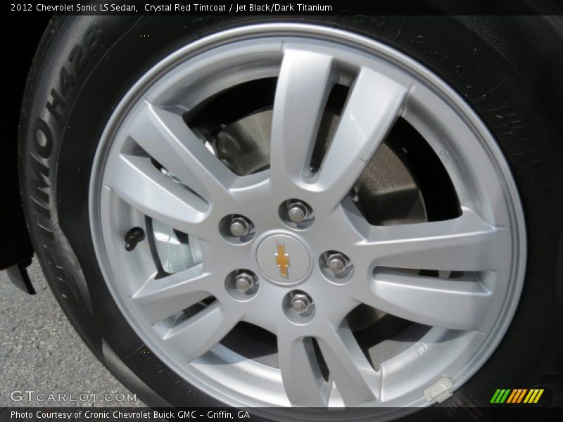 Crystal Red Tintcoat / Jet Black/Dark Titanium 2012 Chevrolet Sonic LS Sedan