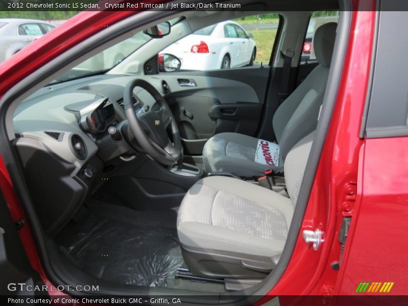 Crystal Red Tintcoat / Jet Black/Dark Titanium 2012 Chevrolet Sonic LS Sedan