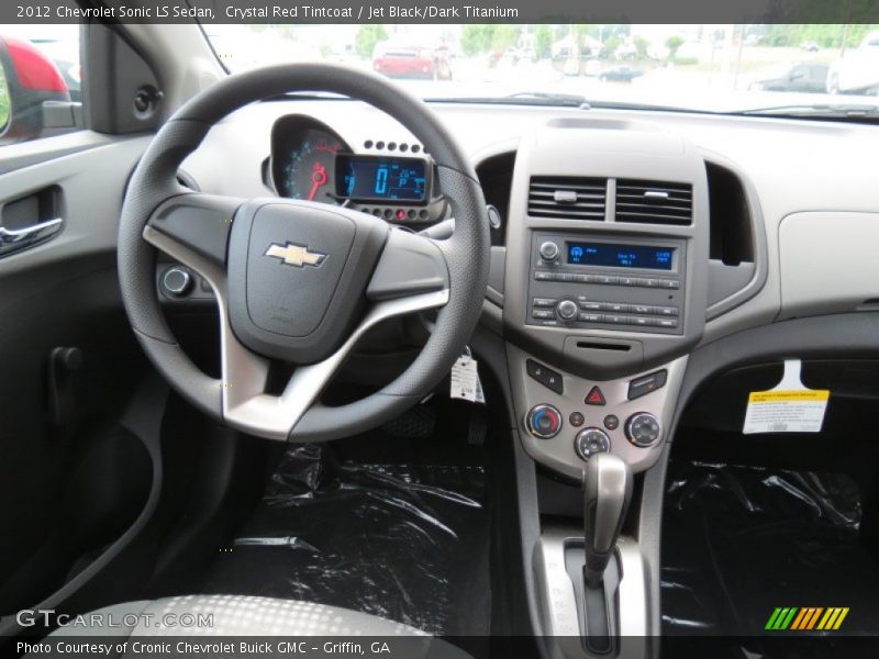 Crystal Red Tintcoat / Jet Black/Dark Titanium 2012 Chevrolet Sonic LS Sedan