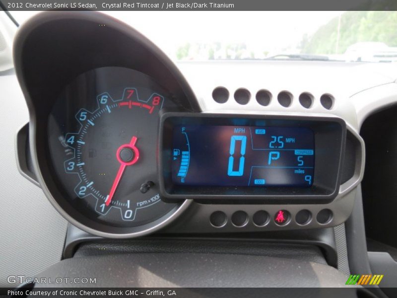 Crystal Red Tintcoat / Jet Black/Dark Titanium 2012 Chevrolet Sonic LS Sedan