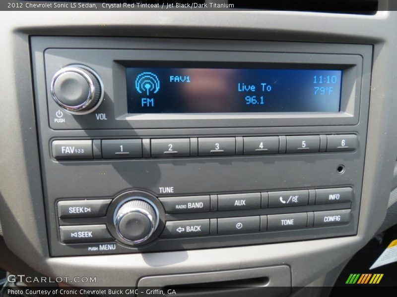 Crystal Red Tintcoat / Jet Black/Dark Titanium 2012 Chevrolet Sonic LS Sedan