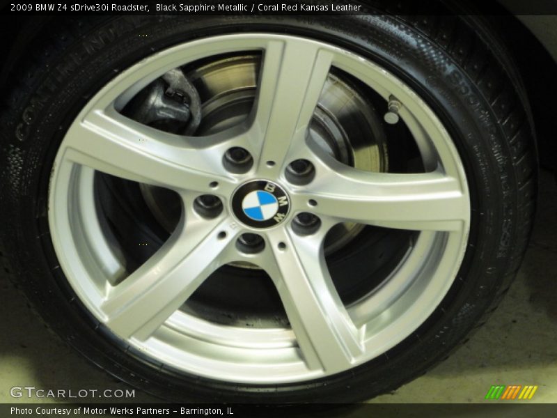 Black Sapphire Metallic / Coral Red Kansas Leather 2009 BMW Z4 sDrive30i Roadster