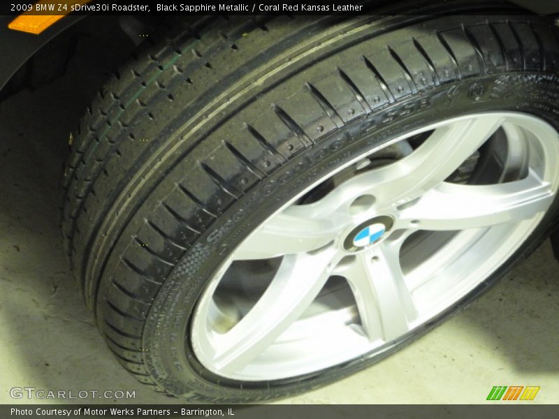 Black Sapphire Metallic / Coral Red Kansas Leather 2009 BMW Z4 sDrive30i Roadster