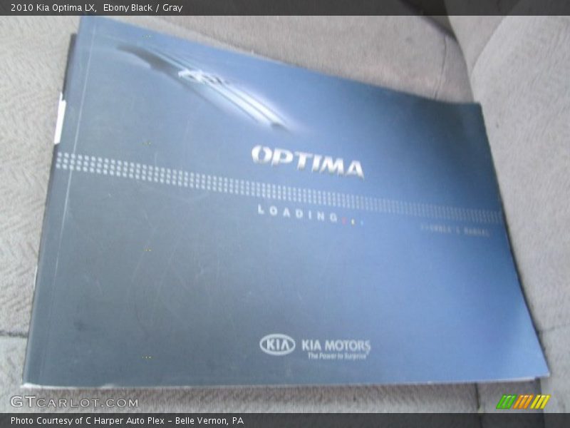 Ebony Black / Gray 2010 Kia Optima LX
