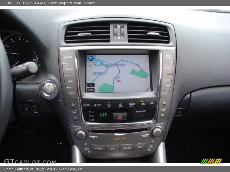 Black Sapphire Pearl / Black 2009 Lexus IS 250 AWD