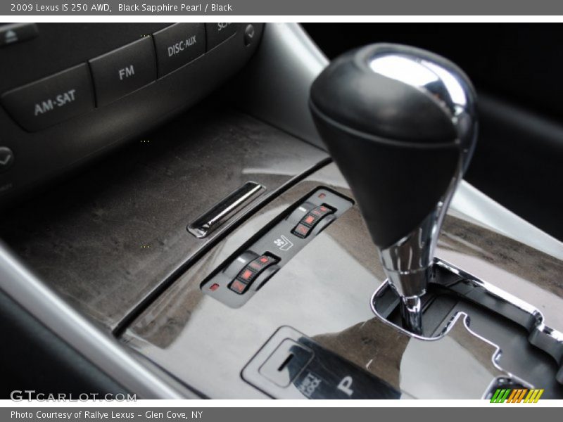 Black Sapphire Pearl / Black 2009 Lexus IS 250 AWD