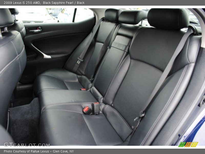 Black Sapphire Pearl / Black 2009 Lexus IS 250 AWD