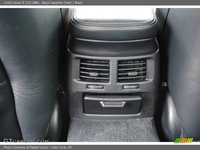 Black Sapphire Pearl / Black 2009 Lexus IS 250 AWD