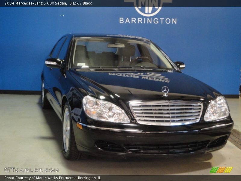 Black / Black 2004 Mercedes-Benz S 600 Sedan