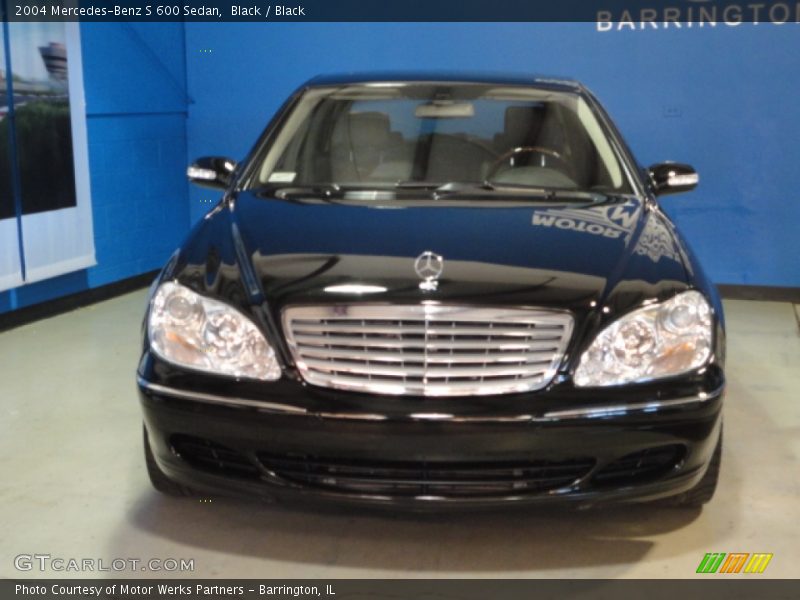 Black / Black 2004 Mercedes-Benz S 600 Sedan