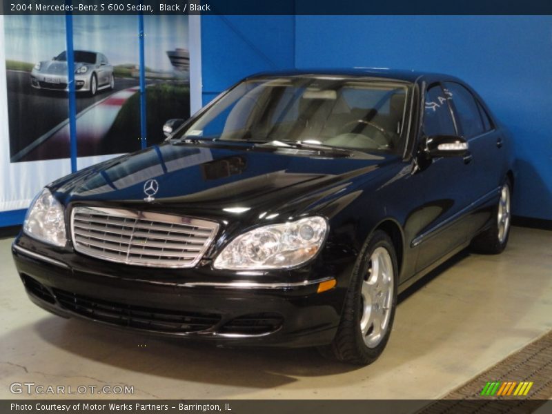 Black / Black 2004 Mercedes-Benz S 600 Sedan