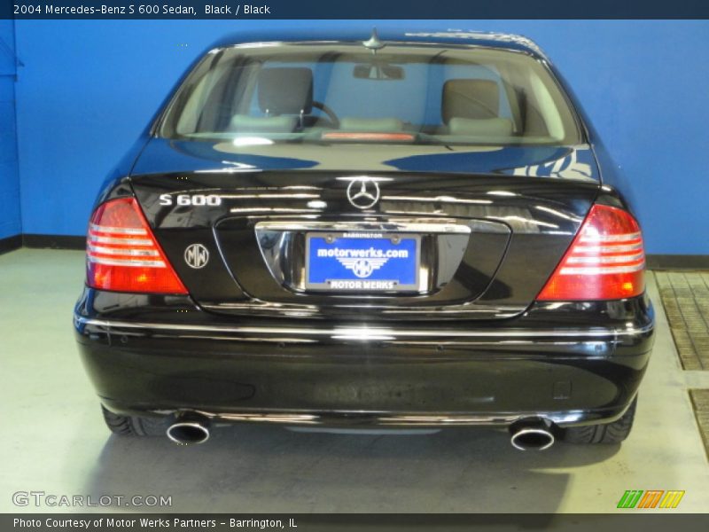 Black / Black 2004 Mercedes-Benz S 600 Sedan