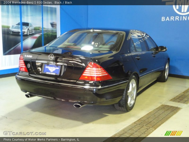 Black / Black 2004 Mercedes-Benz S 600 Sedan