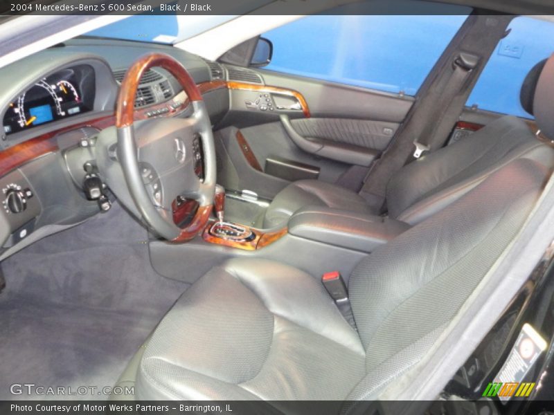 Black / Black 2004 Mercedes-Benz S 600 Sedan