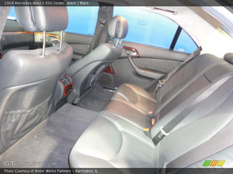 Black / Black 2004 Mercedes-Benz S 600 Sedan
