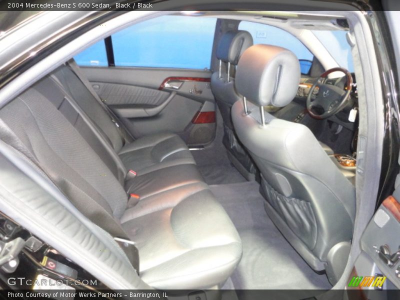 Black / Black 2004 Mercedes-Benz S 600 Sedan
