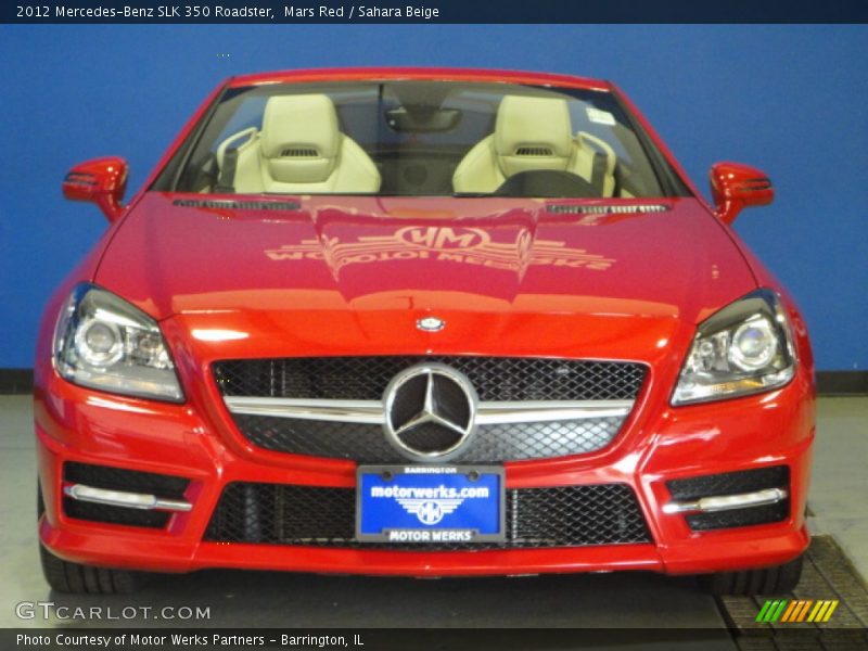 Mars Red / Sahara Beige 2012 Mercedes-Benz SLK 350 Roadster