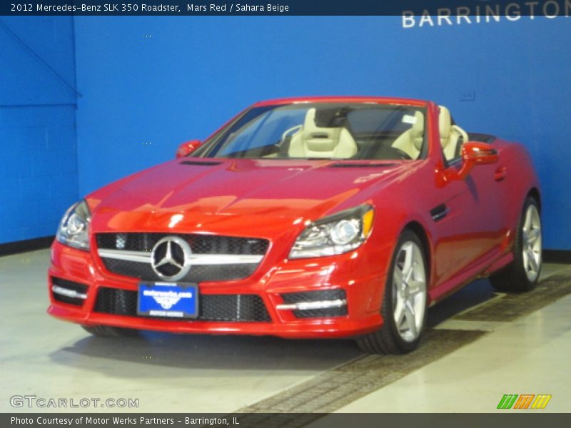 Mars Red / Sahara Beige 2012 Mercedes-Benz SLK 350 Roadster