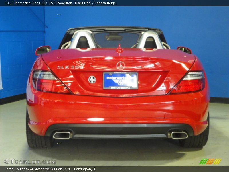 Mars Red / Sahara Beige 2012 Mercedes-Benz SLK 350 Roadster