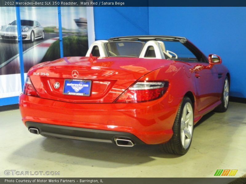 Mars Red / Sahara Beige 2012 Mercedes-Benz SLK 350 Roadster