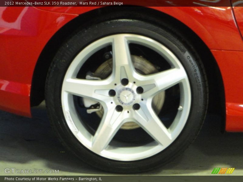 Mars Red / Sahara Beige 2012 Mercedes-Benz SLK 350 Roadster
