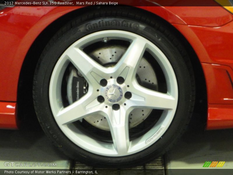 Mars Red / Sahara Beige 2012 Mercedes-Benz SLK 350 Roadster