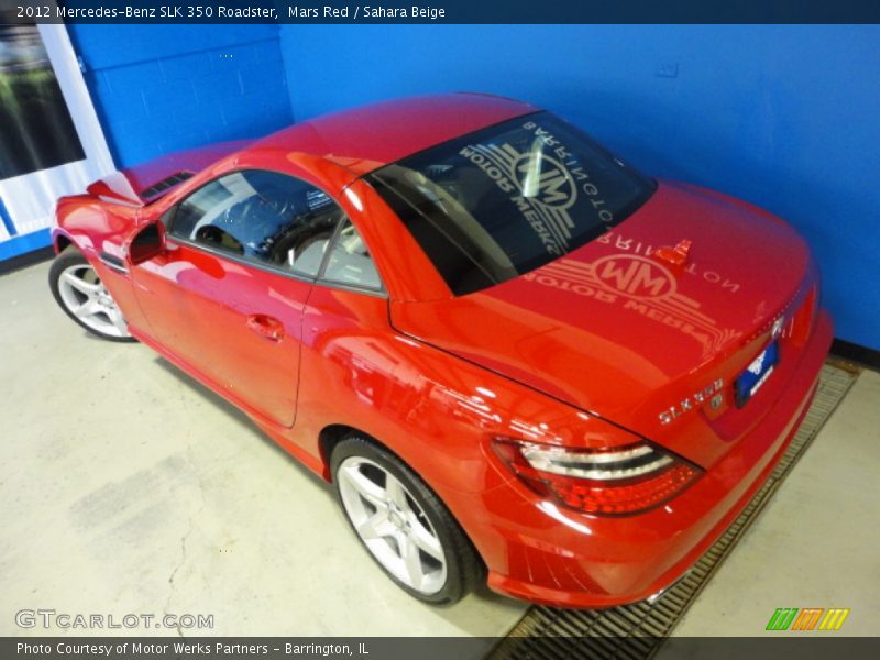 Mars Red / Sahara Beige 2012 Mercedes-Benz SLK 350 Roadster