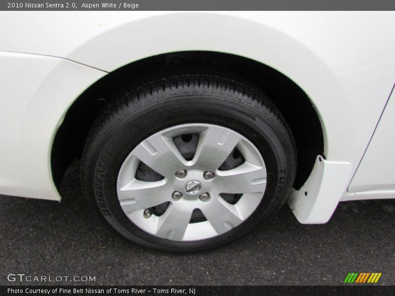 Aspen White / Beige 2010 Nissan Sentra 2.0