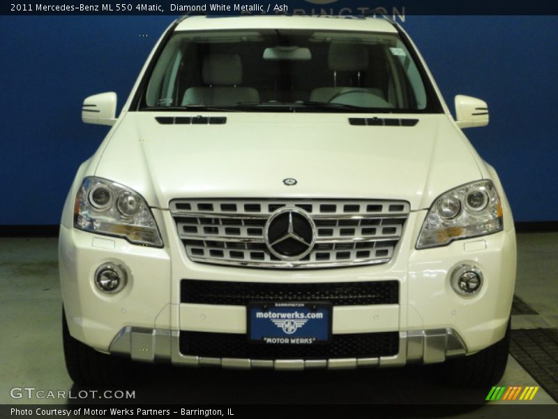 Diamond White Metallic / Ash 2011 Mercedes-Benz ML 550 4Matic