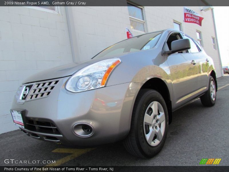 Gotham Gray / Gray 2009 Nissan Rogue S AWD