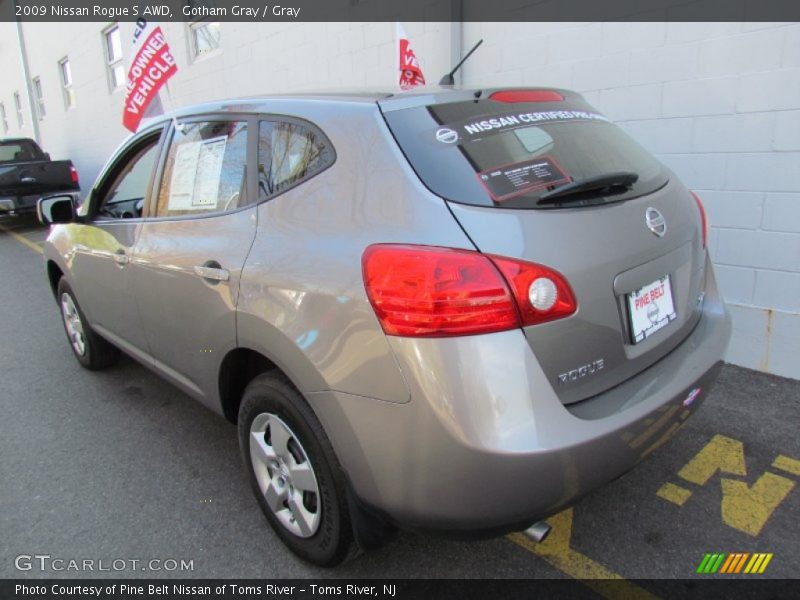 Gotham Gray / Gray 2009 Nissan Rogue S AWD