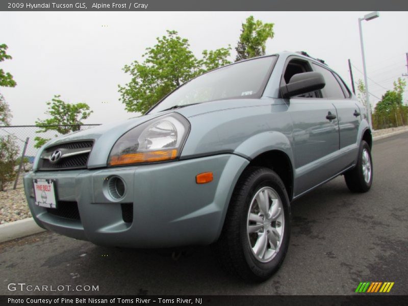 Alpine Frost / Gray 2009 Hyundai Tucson GLS