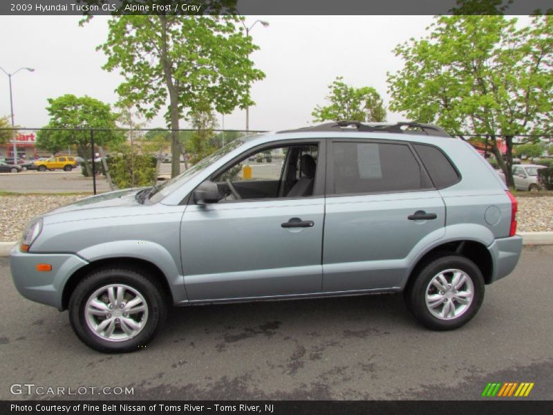 Alpine Frost / Gray 2009 Hyundai Tucson GLS