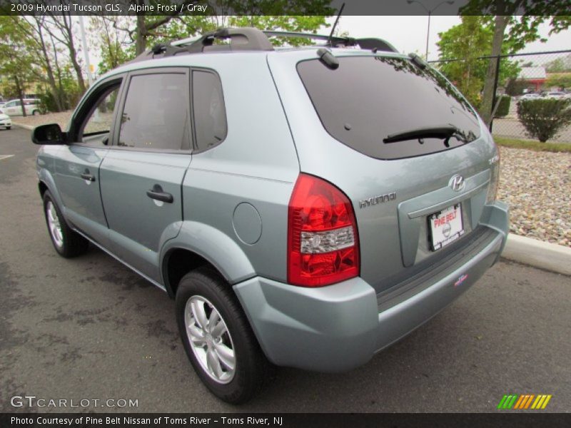 Alpine Frost / Gray 2009 Hyundai Tucson GLS
