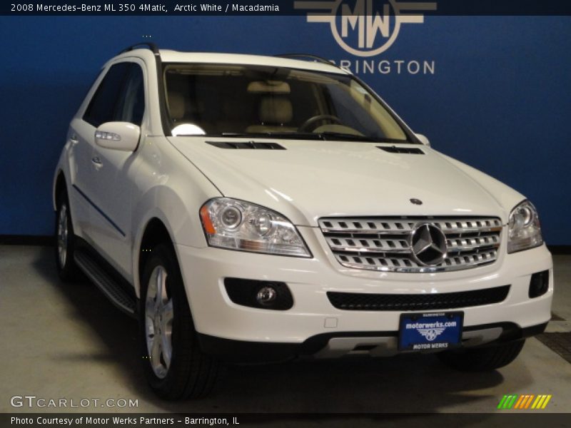 Arctic White / Macadamia 2008 Mercedes-Benz ML 350 4Matic