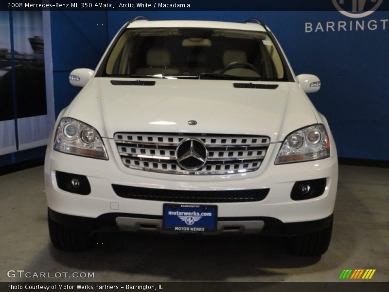 Arctic White / Macadamia 2008 Mercedes-Benz ML 350 4Matic