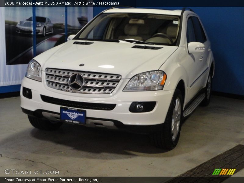 Arctic White / Macadamia 2008 Mercedes-Benz ML 350 4Matic