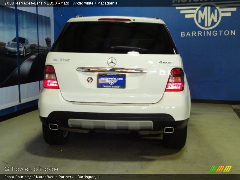 Arctic White / Macadamia 2008 Mercedes-Benz ML 350 4Matic