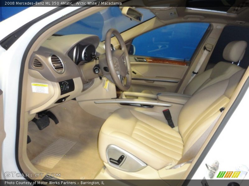 Arctic White / Macadamia 2008 Mercedes-Benz ML 350 4Matic